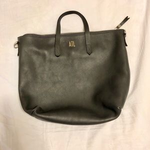 {Madewell} Dark Gray Zip Top purse